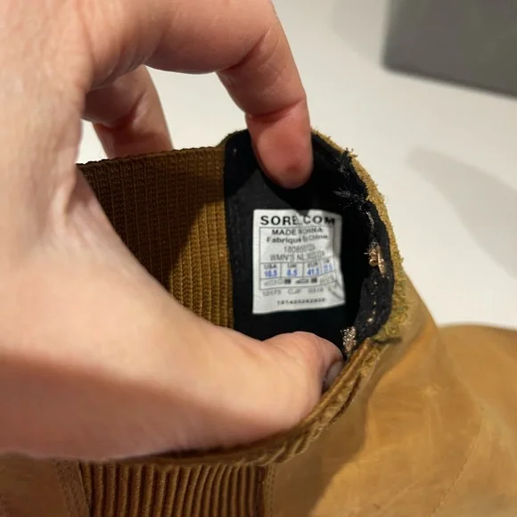 SOREL Joan of Artic Rhapsody Wedge Snow Boot elk camel color Size 10.5 - Picture 13 of 15